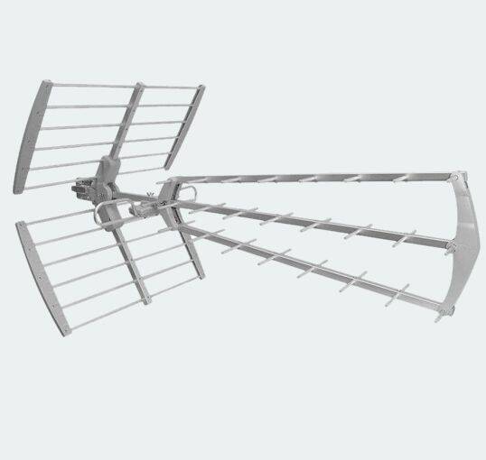 ANTENNA TRIPLA TV UHF 39 ELEMENTI 18dB FILTRO LTE 5G 414035 METRONIC