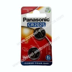 CR 2025 BATTERIA LITIO 3V PANASONIC 2PZ